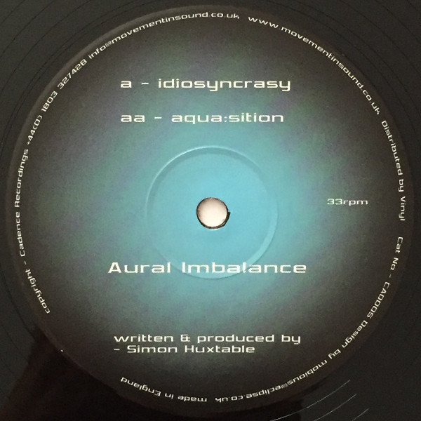 Idiosyncrasy / Aqua:sition, Aural Imbalance